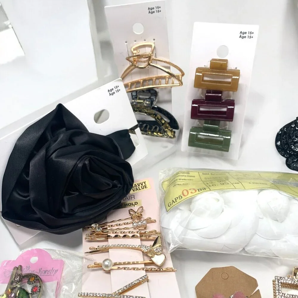 ✨ Huge Hair Accessories Bundle~2 lb Mix | Clips, Scrunchies, Barrettes & More ✨